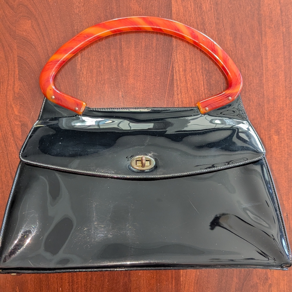 Vintage Mam'selle Patent Leather Handbag